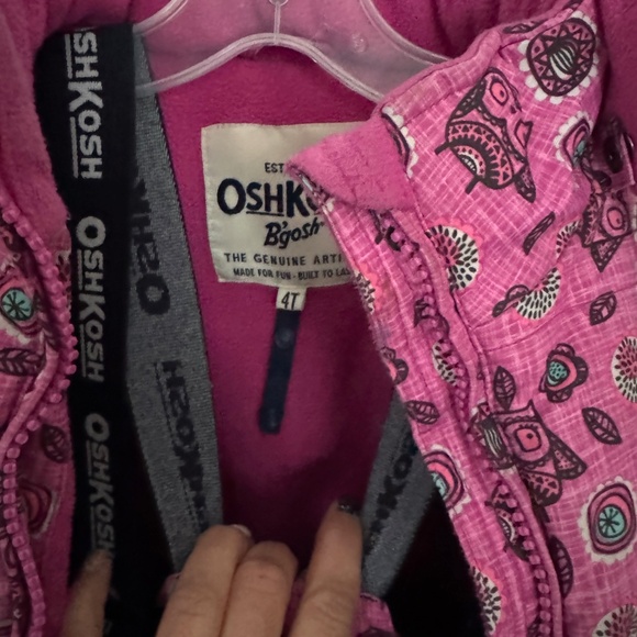 Carters Girls Snowsuit, Pink, grey overalls, jacket, Ski, two piece - Picture 13 of 14